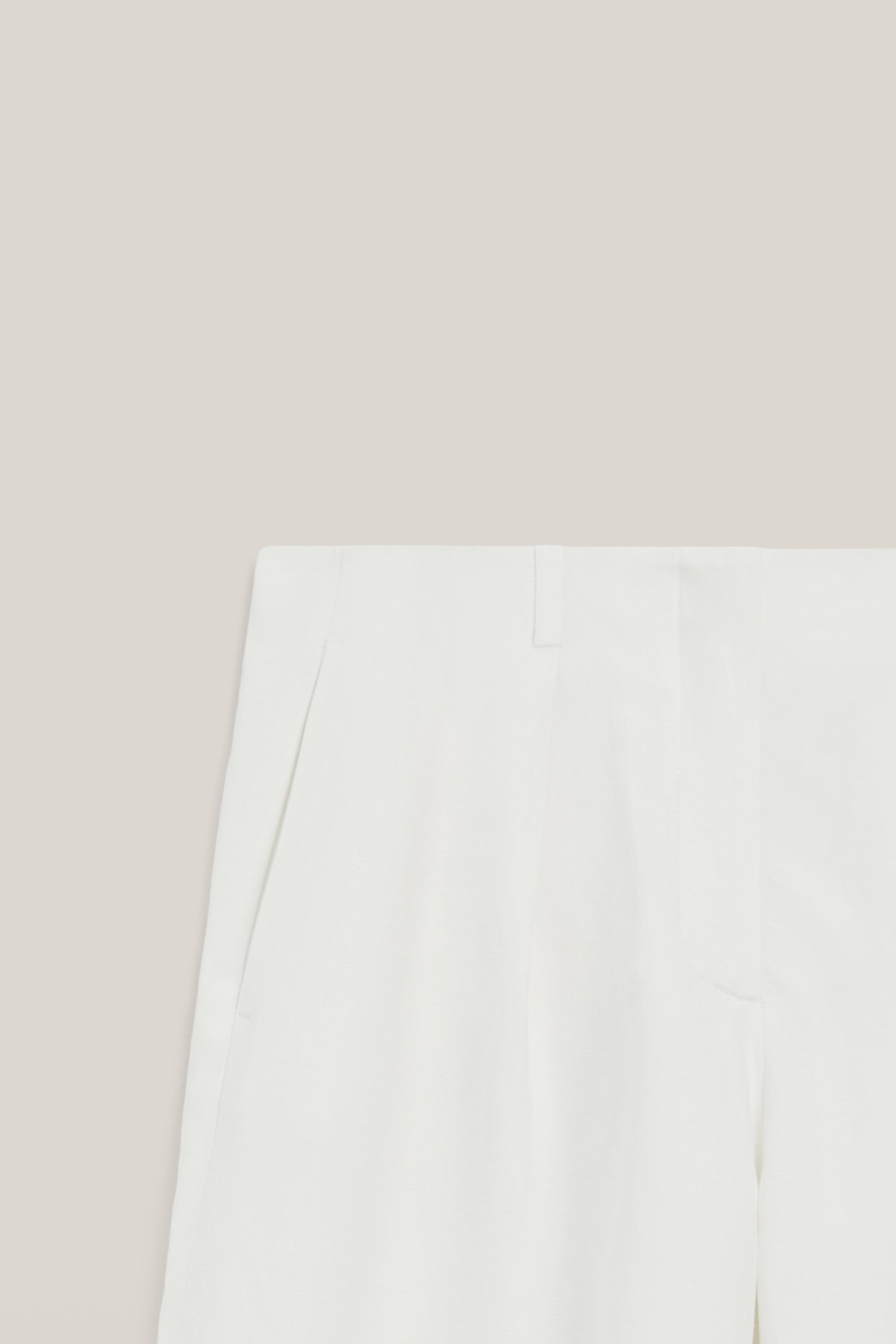 Flowing linen blend trousers with darts - LIMITED EDITION